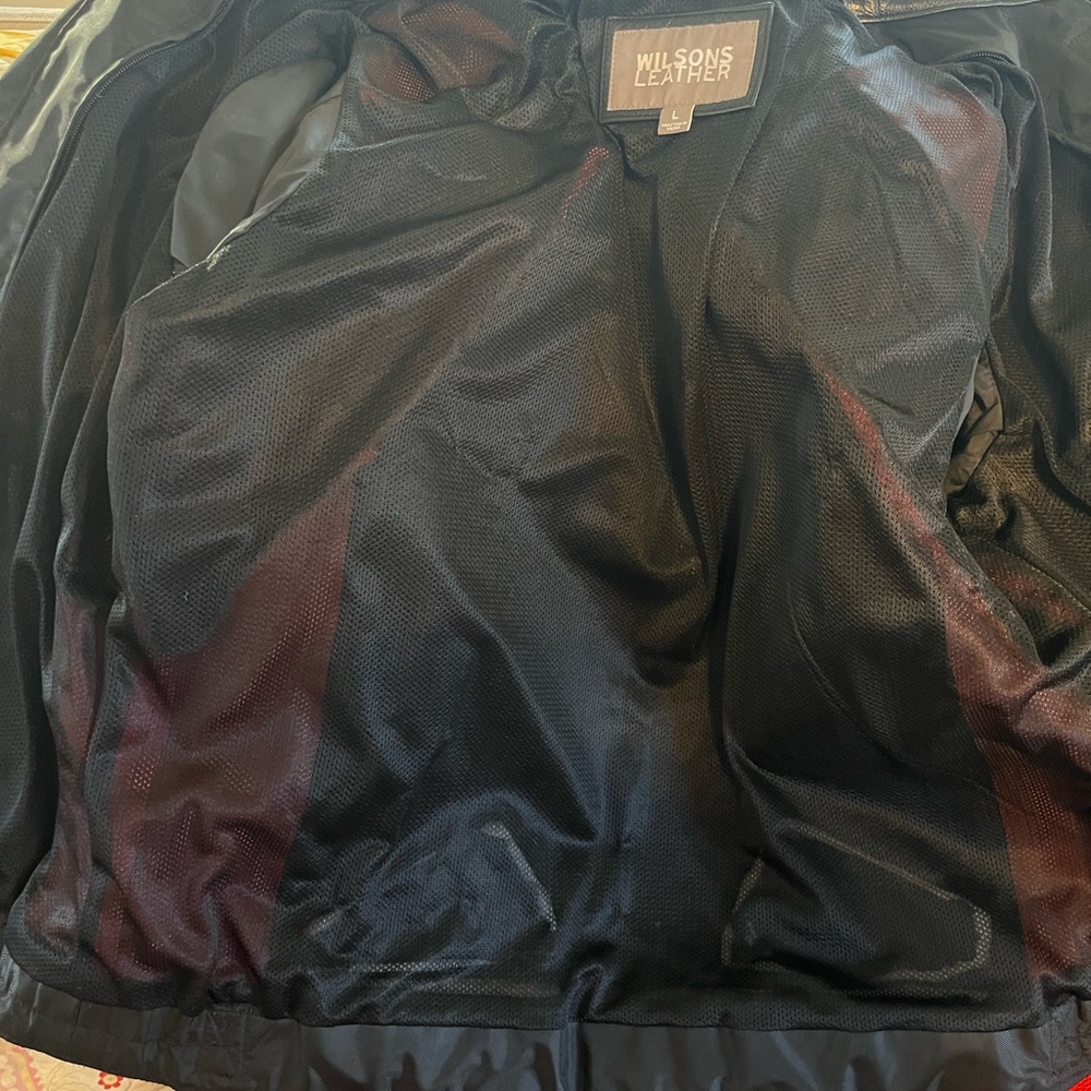 Wilsons leather motorcycle jacket - Picture 5 of 7